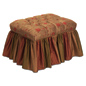 Nostalgia Tufted Ottoman W/Skirt