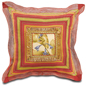 Abalone Mitered With Cattleya Decorative Pillow