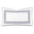 BLASS TICKING DECORATIVE PILLOW IN NAVY