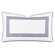 MALAYA GINGHAM DECORATIVE PILLOW IN NAVY