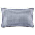 MALAYA GINGHAM DECORATIVE PILLOW IN NAVY