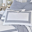 MALAYA GINGHAM DECORATIVE PILLOW IN NAVY