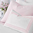 MALAYA GINGHAM DECORATIVE PILLOW IN PETAL