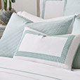 MALAYA GINGHAM DECORATIVE PILLOW IN SEA