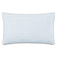 MALAYA GINGHAM DECORATIVE PILLOW IN SKY