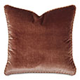 Velda Velvet Decorative Pillow in Rose