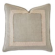 Breeze Mitered Decorative Pillow in Linen