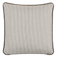 Ahoy Striped Decorative Pillow in Biscotti