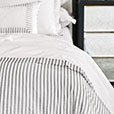 BLASS TICKING DUVET COVER IN BLACK