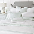 BLASS TICKING DUVET COVER IN LEAF