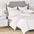 BLASS TICKING DUVET COVER IN PETAL