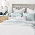 BLASS TICKING DUVET COVER IN SEA