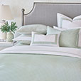 MALAYA GINGHAM DUVET COVER IN LEAF