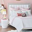 MALAYA GINGHAM DUVET COVER IN PETAL