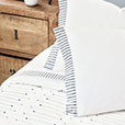 BLASS TICKING PILLOWCASE IN NAVY