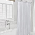 BLASS TICKING SHOWER CURTAIN IN HAZE