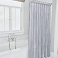 BLASS TICKING SHOWER CURTAIN IN NAVY