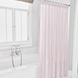 BLASS TICKING SHOWER CURTAIN IN PETAL