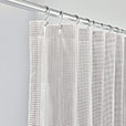 MALAYA GINGHAM SHOWER CURTAIN IN FAWN