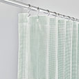 MALAYA GINGHAM SHOWER CURTAIN IN LEAF