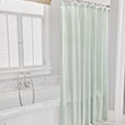 MALAYA GINGHAM SHOWER CURTAIN IN LEAF