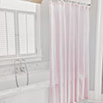 MALAYA GINGHAM SHOWER CURTAIN IN PETAL