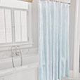 MALAYA GINGHAM SHOWER CURTAIN IN SKY