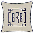 ALISTAIR MONOGRAM DECORATIVE PILLOW