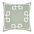 Resort Mint Fret Accent Pillow