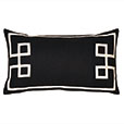 Resort Black Fret Accent Pillow