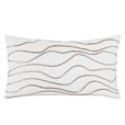 Banks Abstract Decorative Pillow In White