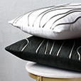 Banks Abstract Decorative Pillow In White