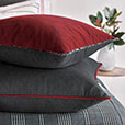 Connery Velvet Trim Decorative Pillow