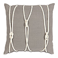 Isle Yacht Knots Decorative Pillow in Neutral