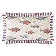 Minnow Brush Fringe Decorative Pillow