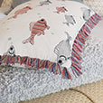 Minnow Brush Fringe Decorative Pillow