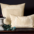 Antiquity Greek Key Decorative Pillow in Cream