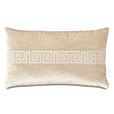 Antiquity Greek Key Decorative Pillow in Cream