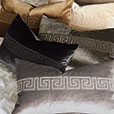 Antiquity Greek Key Decorative Pillow in Cream