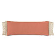 Siesta Fringe Decorative Pillow  in Papaya