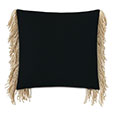 Palermo Fringe Decorative Pillow in Black