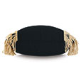 Palermo Fringe Decorative Pillow in Black