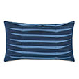 Plisse Pleated Decorative PIllow in Indigo