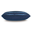 Plisse Pleated Decorative PIllow in Indigo