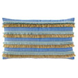 Nocatee Fringe Decorative Pillow in Blue