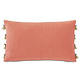 Nocatee Fringe Decorative Pillow in Carnation