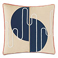 Belleair Zipper Decorative Pillow in Navy