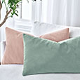 Capra Faux Mohair Decorative Pillow in Mist