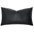 Nevin Vegan Leather Decorative Pillow in Ink