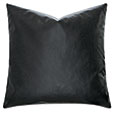 Nevin Vegan Leather Decorative Pillow in Ink